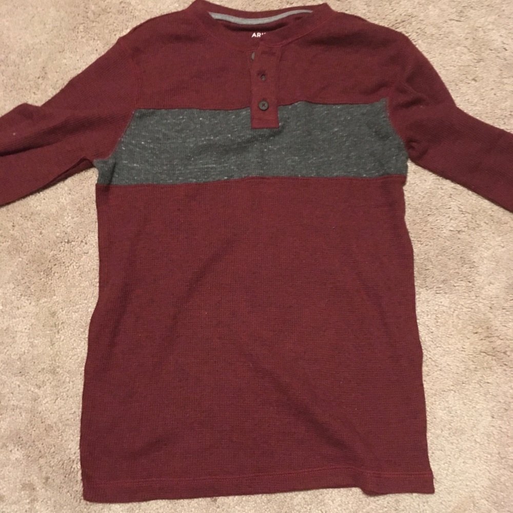 Arizona Jean Co Red and Gray Sweater